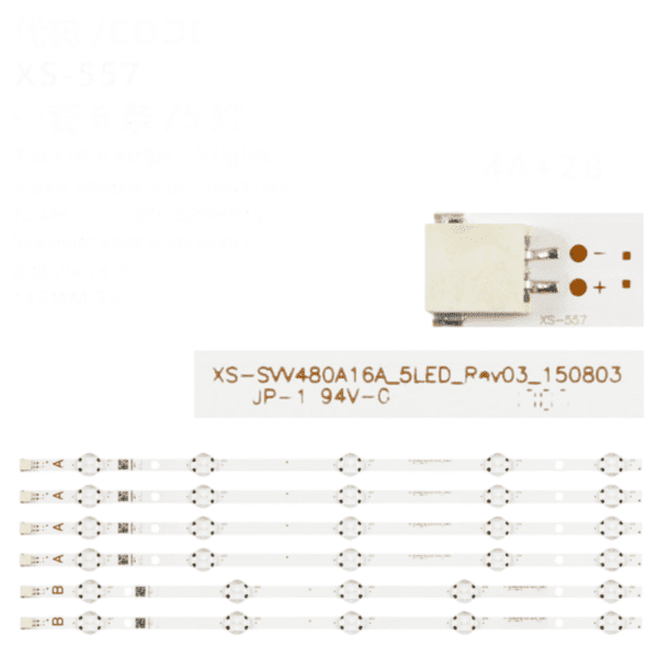 Barete Horizon 48Hl733F, Svv480A16A_5Led_Rev03, Cod118